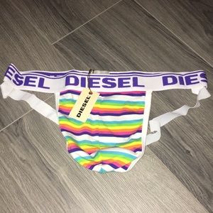 BRAND NEW. Diesel Rainbow Jockstrap Size XL